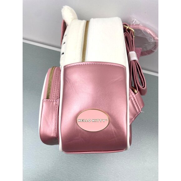 Her Universe Hello Kitty Rhinestone Fuzzy Mini Backpack - Picture 6 of 16